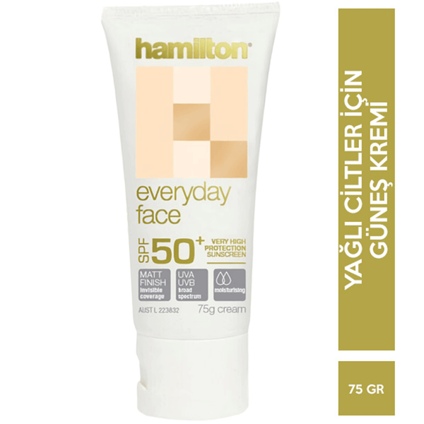 Hamilton Everyday Face 75 gr Spf50+ Yüz İçin Güneş Kremi