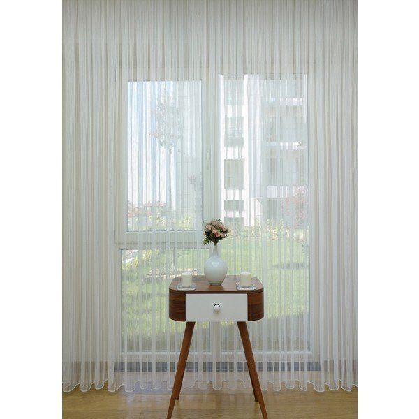 Evdepo Home 1-2 Seyrek Pile Tek Kanat Ekru 350x200 cm Tül Perde