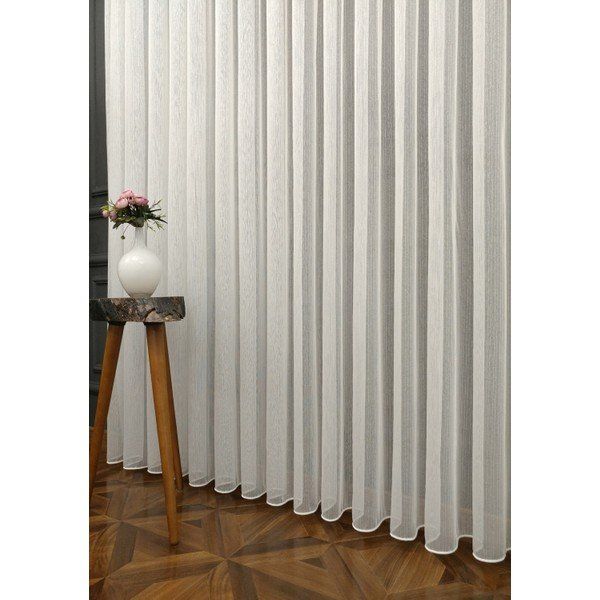 Evdepo Home 1-2 Seyrek Pile Tek Kanat Ekru 420x260 cm Tül Perde