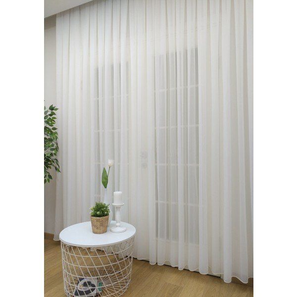 Evdepo Home 1-2 Seyrek Pile Tek Kanat Ekru 520x260 cm Tül Perde