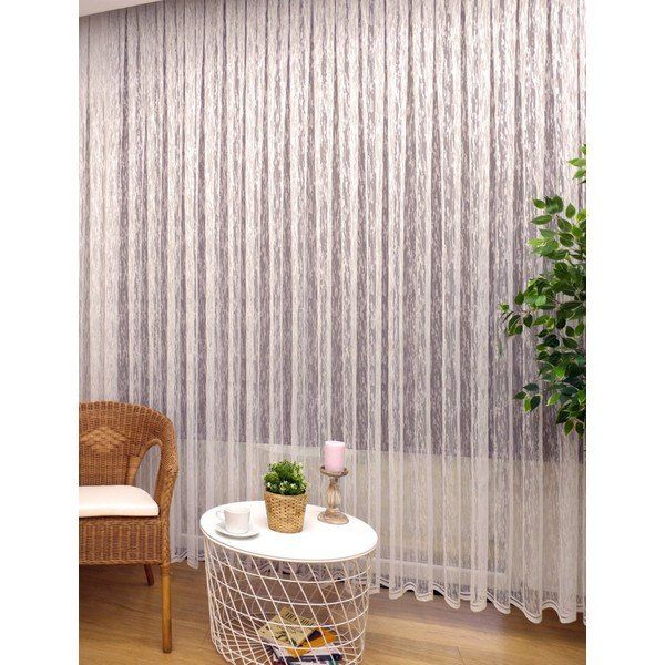 Evdepo Home 1-2 Seyrek Pile Tek Kanat Ekru 600x240 cm Tül Perde