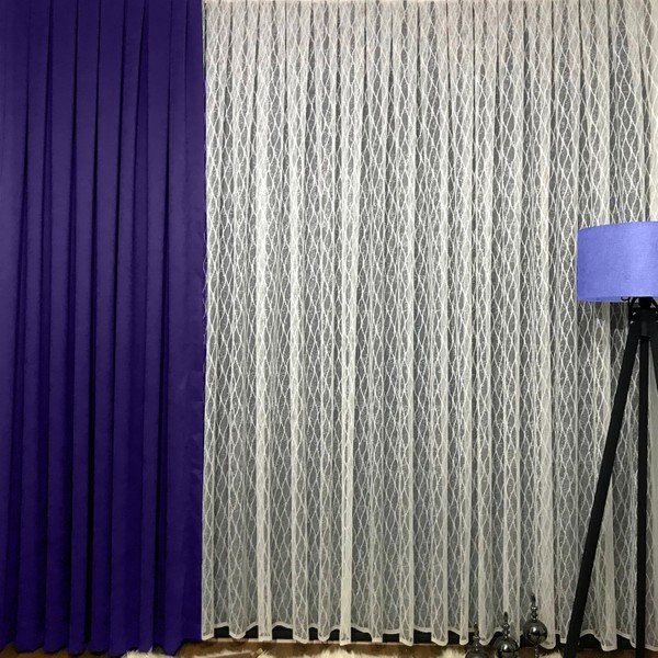 Evdepo Home 1-2 Seyrek Pile Tek Kanat Ekru 440x260 cm Tül Perde