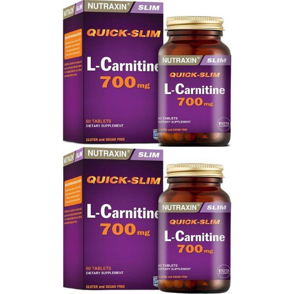 Nutraxin Quick Slim L-Carnitine 700 mg 2x60 Kapsül