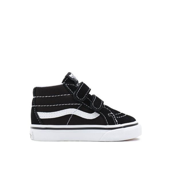 Vans VN00018W6BT1 TD SK8-Mid Reissue V Siyah Beyaz Bebek Yürüyüş Ayakkabısı