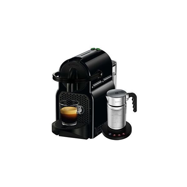 Nespresso İnissia D40 Siyah Kapsül Kahve Makinesi + Nespresso Aeroccino 4 Süt Köpürtücü