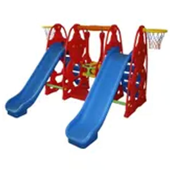 King Kids SF9060 C Sevimli Teddy Kaydıraklı Salıncak Set