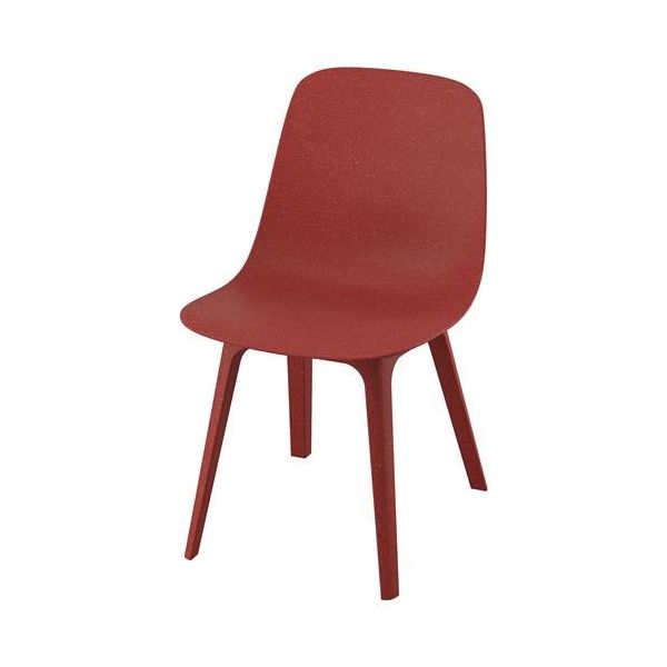 IKEA ODGER Kırmızı Plastik Sandalye