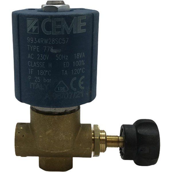 Ceme 1/4 2 Yollu-Ayarlı-Büyük Soketli 9934 Ütü Solenoid Valf