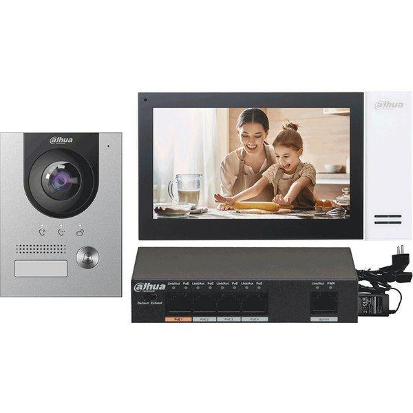 Dahua KTP01 F IP Villa İntercom Ekran ve Kameralı Zil Paneli Kiti
