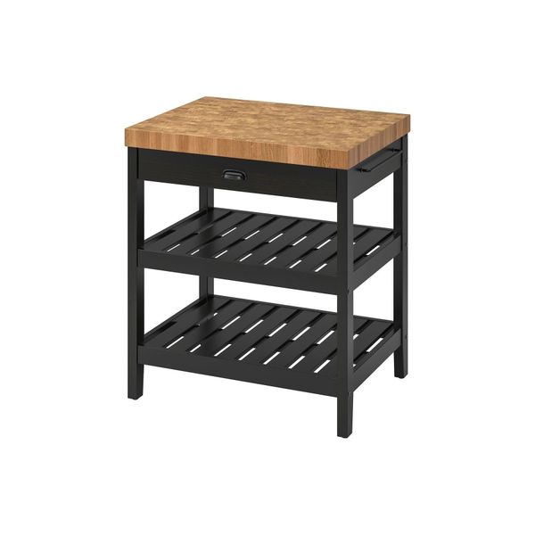 IKEA Vadholma Siyah Meşe 79x63x90 cm Mutfak Adası