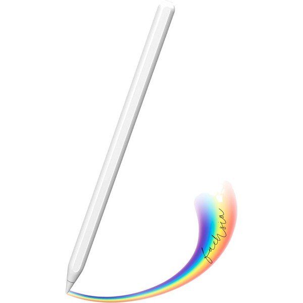 Fuchsia iPad 5.Nesil Magnetik Şarj Olabilen Avuç İçi Reddetme Özellikli Eğime Duyarlı 2. Nesil Kalem