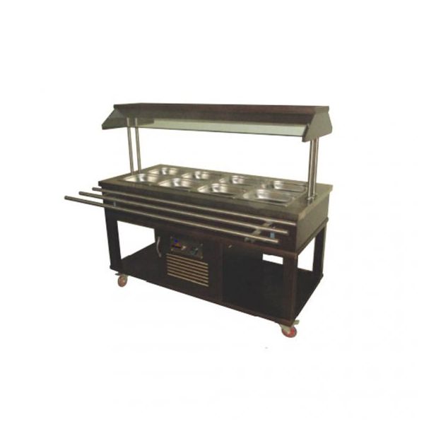 Atalay ASBM-04 Orta Tip Ahşap Kaplama GN 1/1 x 230 V Benmariler