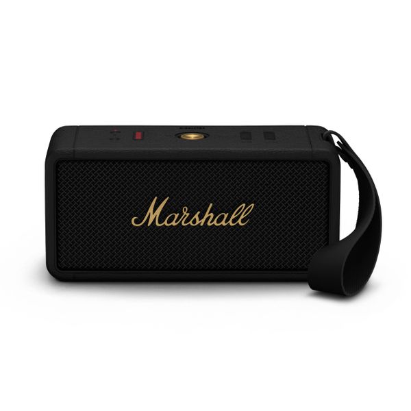 Marshall Middleton Black and Brass Bluetooth Hoparlör