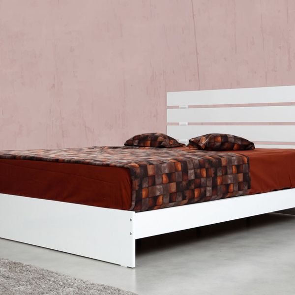 Pasific Home Huga Çift Kişilik Ahşap 180X200 CM Beyaz Karyola