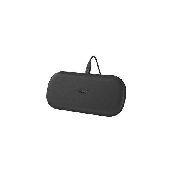 Choetech T535-S 10W Çift Cihaz Siyah Destekli 3A Hızlı Kablosuz Şarj Cihazı