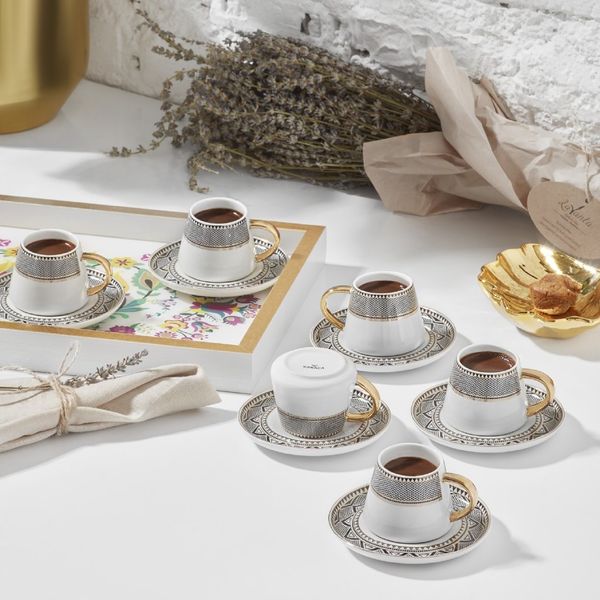 Karaca Globe 6 Kişilik 80 ml Kahve Fincanı Takımı
