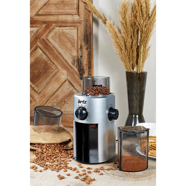 Briz BR742 Zaman Ayarlı Espresso Kahve Değirmeni ve Öğütücü