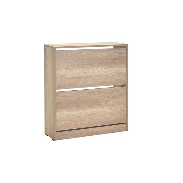 Adore Mobilya Adore Flat Duo Açık Ceviz (Tori) 2 Katlı Geniş Ayakkabılık