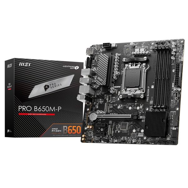 MSI PRO B650M-P 7200MHz (OC) DDR5 Soket AM5 M.2 HDMI DP VGA mATX Anakart