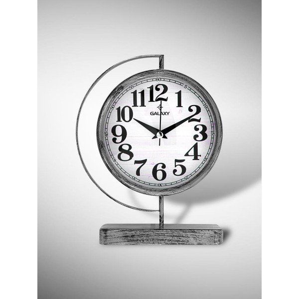 Galaxy Premium Serisi Modern Kadranlı 20 cm Metal Ofis ve Masa Üstü Saat