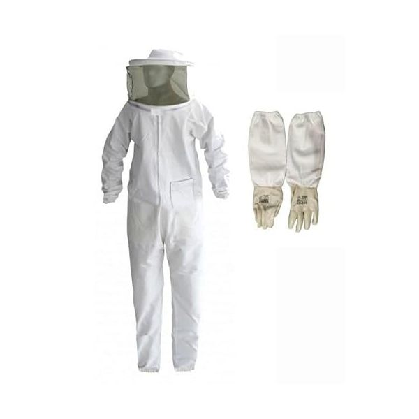 Sedef Beekeeping 04303 Tulum Maske + Uzun Eldiven Arıcı Tulum Kıyafet Seti