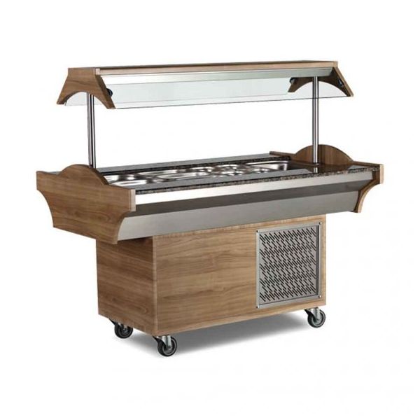 Empero EMP.SB.03 3X1/1 GN, 118x89x137 cm Soğutmalı Salat Bar