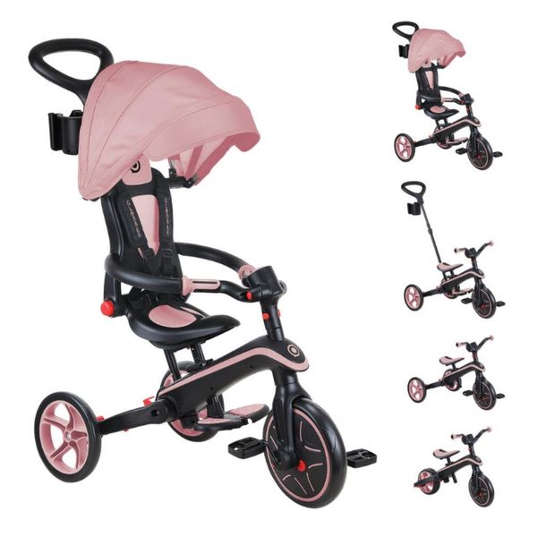 Globber Explorer Koyu Pastel Pembe 1 Yaş Pembe Çocuk Bisikleti