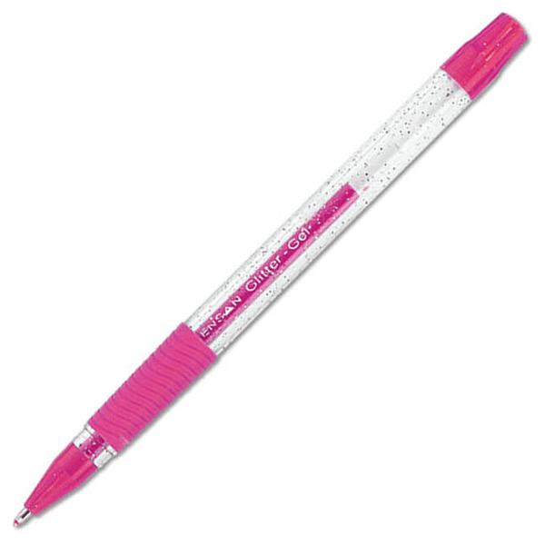Pensan Glitter Pembe Jel Kalem