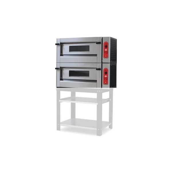 Empero EMP.6+6G Gazlı İki Katlı 30 cm 6+6 Pizza Kapasiteli LPGli Pizza Fırını