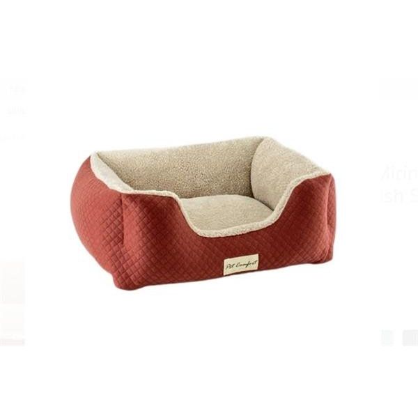 Pet Comfort Echo Tarçın Ecru Peluş S 60x50 cm Kedi ve Köpek Yatağı