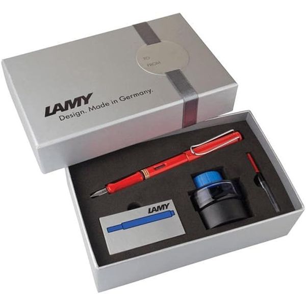 Lamy 16DS Kırmızı Safari Dolmakalem Seti