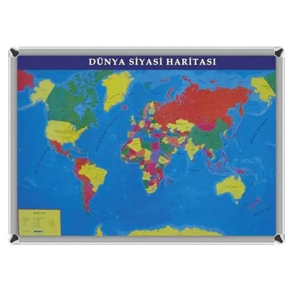 Akyazı 70x100 Dünya Siyasi Harita