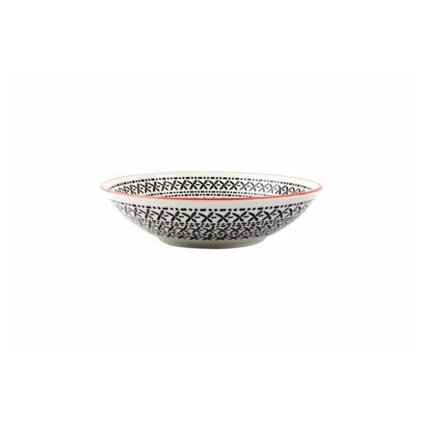 Porland 04STY005209 19 cm Mix Match Siyah Çukur Tabak