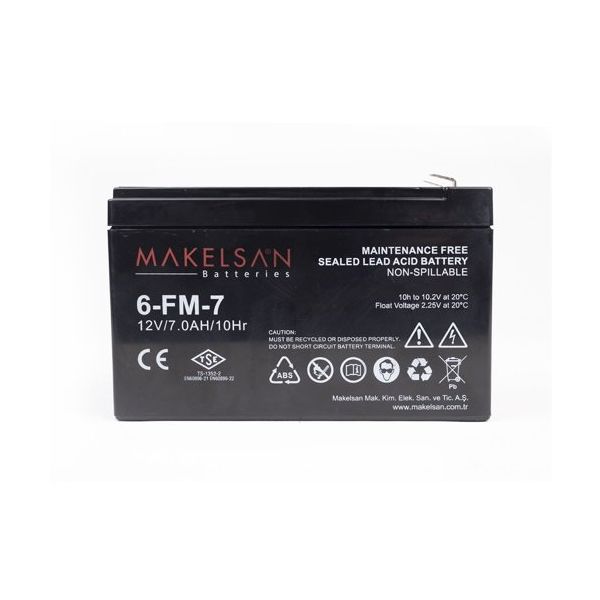 Makelsan 12V 7Ah Bakımsız Kuru Akü