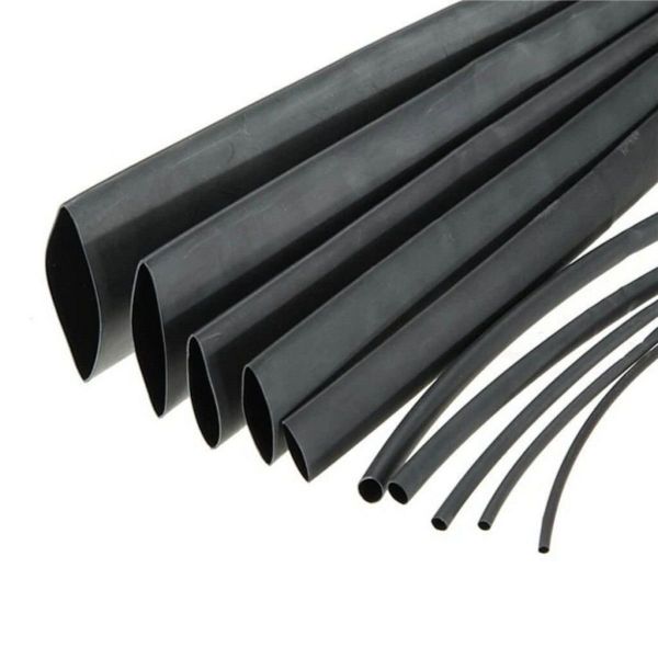 Woer 120 mm Isı ile Daralan Siyah Makaron