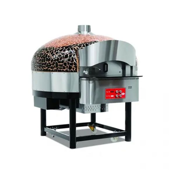 Empero EMP.SPO.02-BB-LPG Gazlı Döner Tabanlı 9 Pizza Kapasiteli Kahverengi Siyah Lpgli Pizza Fırını