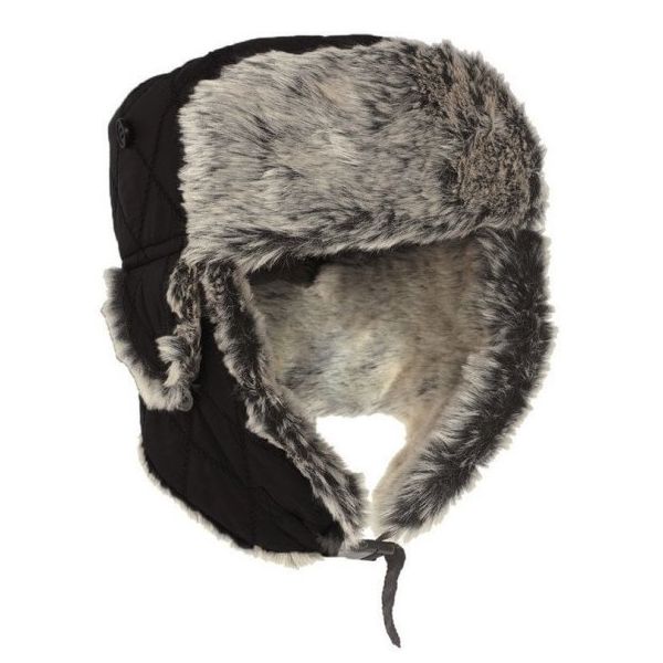 Sturm Siyah Kürklü Pilot Şapka
