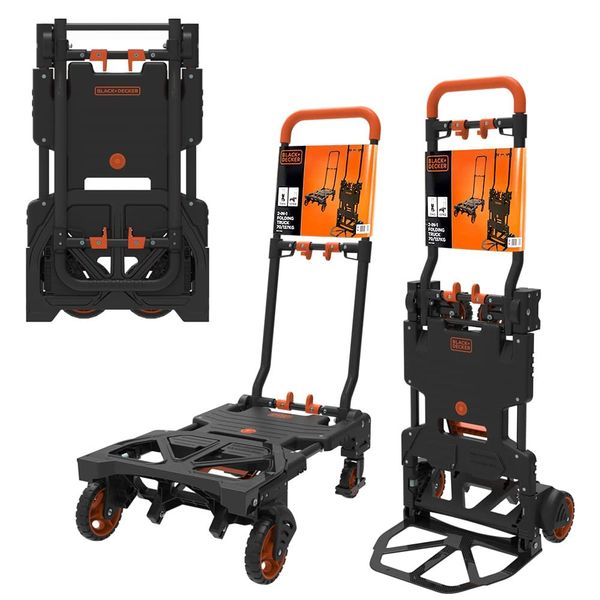 Black & Decker BH206 55/120 kg Çok Fonksiyonlu Katlanır El Arabası