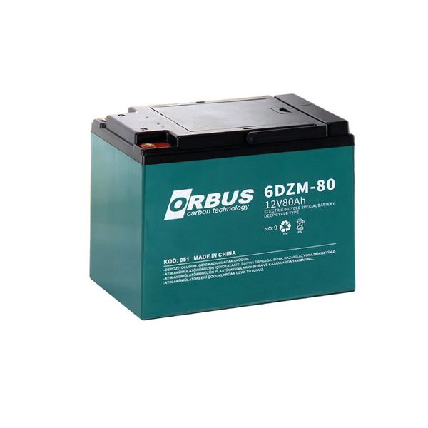Orbus 12V 80 Ah Elektrikli Bisiklet Aküsü