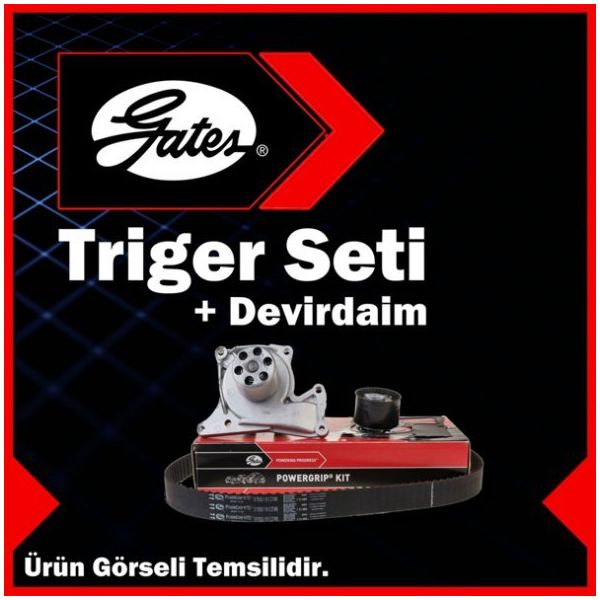 Gates Renault Kangoo 1.5 DCI Euro4 Valeo Devirdaimli 2001-2008 Triger Seti