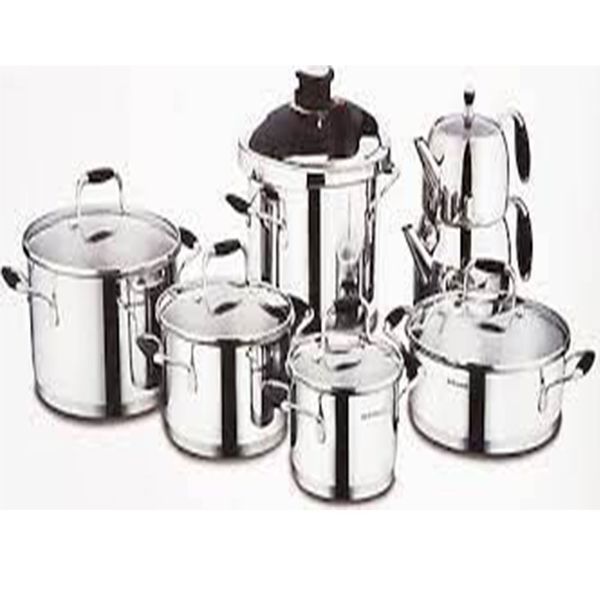 Korkmaz A1758 Siyah Flora 14 Parça Hiper Set