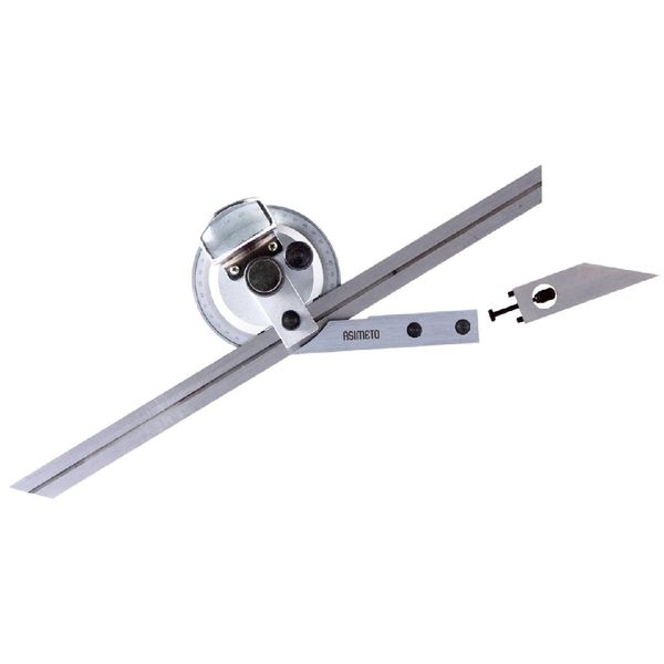 Asimeto 200 mm 1 Çubuk Büyüteçli Açı Ölçer
