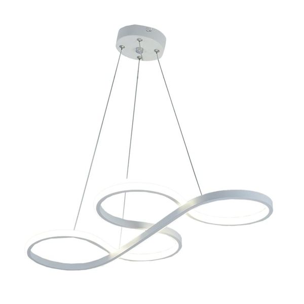 TT Aydınlatma TT025-BY Yılan Modeli Mat Beyaz Led Avize