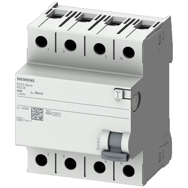 Siemens 5SV5346-6 A 63A 400V 30MA Tip Kaçak Akım Koruma Rölesi