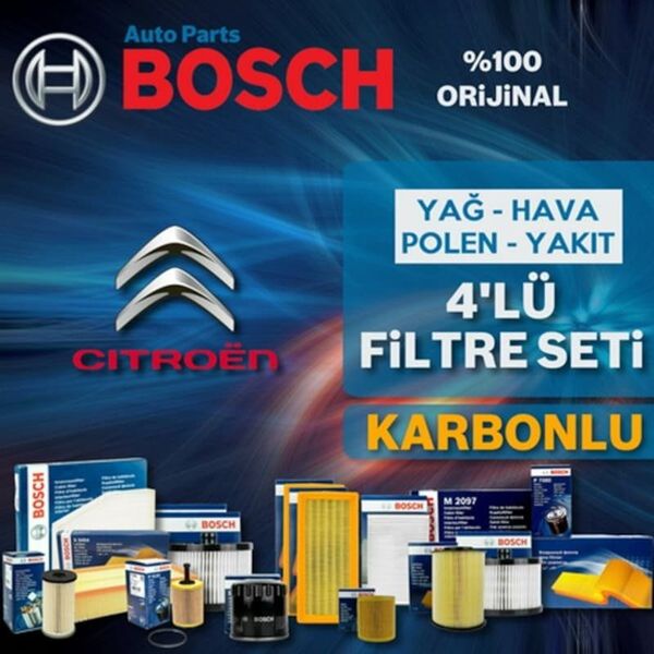 Bosch Citroen C4 Picasso 1.6 HDI 2010 2015 Filtre Bakım Seti