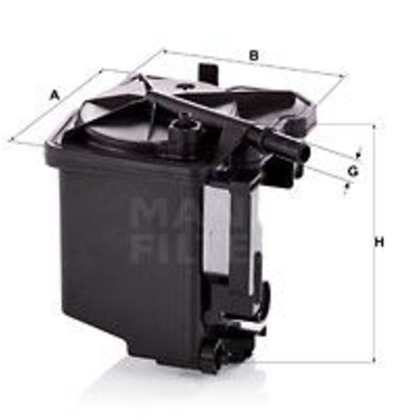 Mann WK939.2Z Yakıt Filtresi