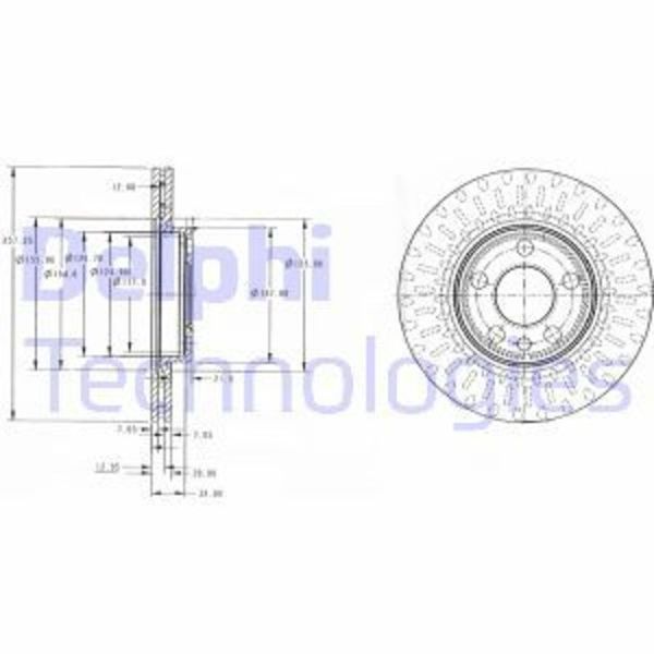 Delphi BG3222 Ön Fren Diski
