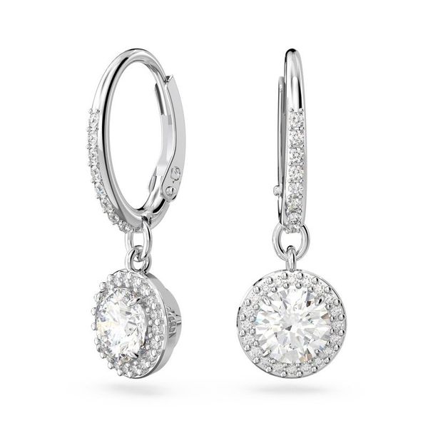 Swarovski 5636270 Constella Drop Pave Beyaz Rodyum Kaplama Küpe