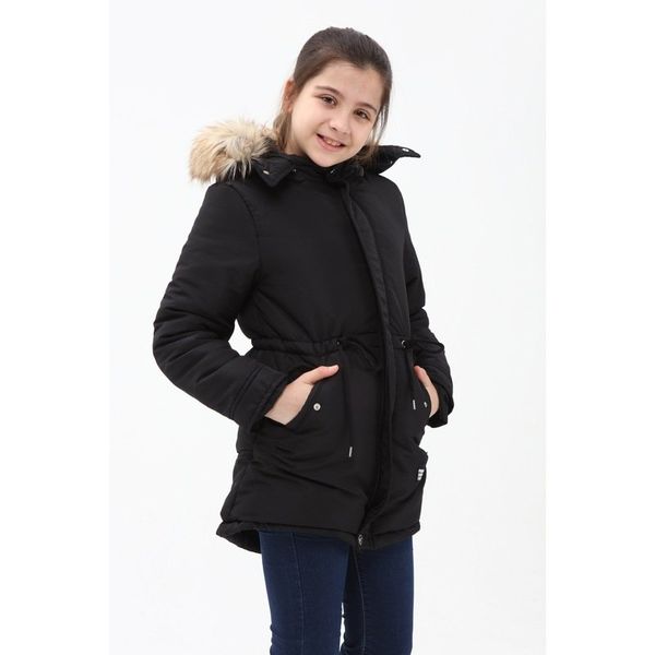 Benitto Kids 51256 Siyah Kız Çocuk Kaban