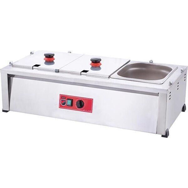 Işıkgaz Silverinox Camsız 3'lü Elektrikli Benmari